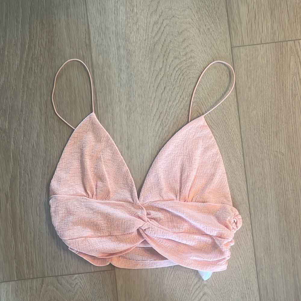 pink urban crop top